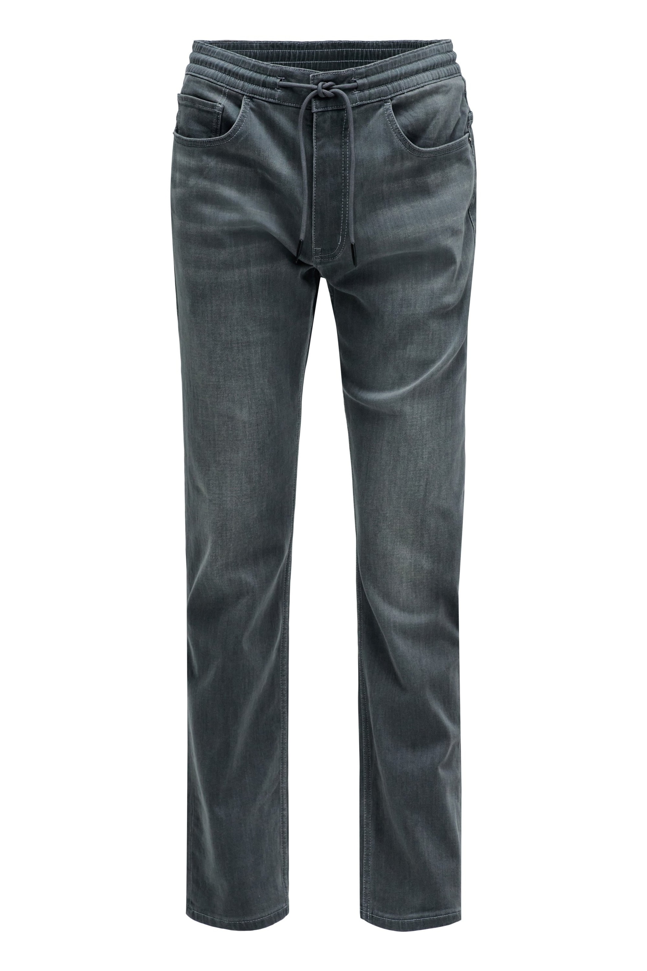 Salsa Jeans Regular Chino in Grijs: voorkant