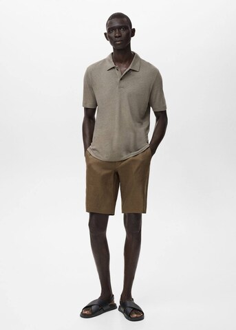 MANGO MAN Slimfit Shorts 'Carp' in Grün