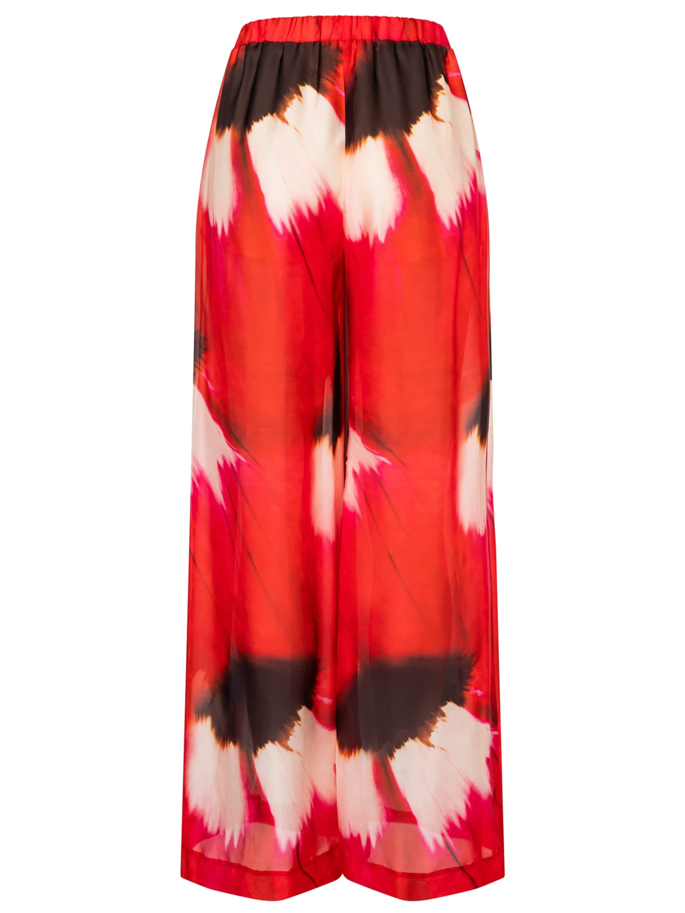 Ana Alcazar Wide Leg Printhose ' Dolth ' in Rot