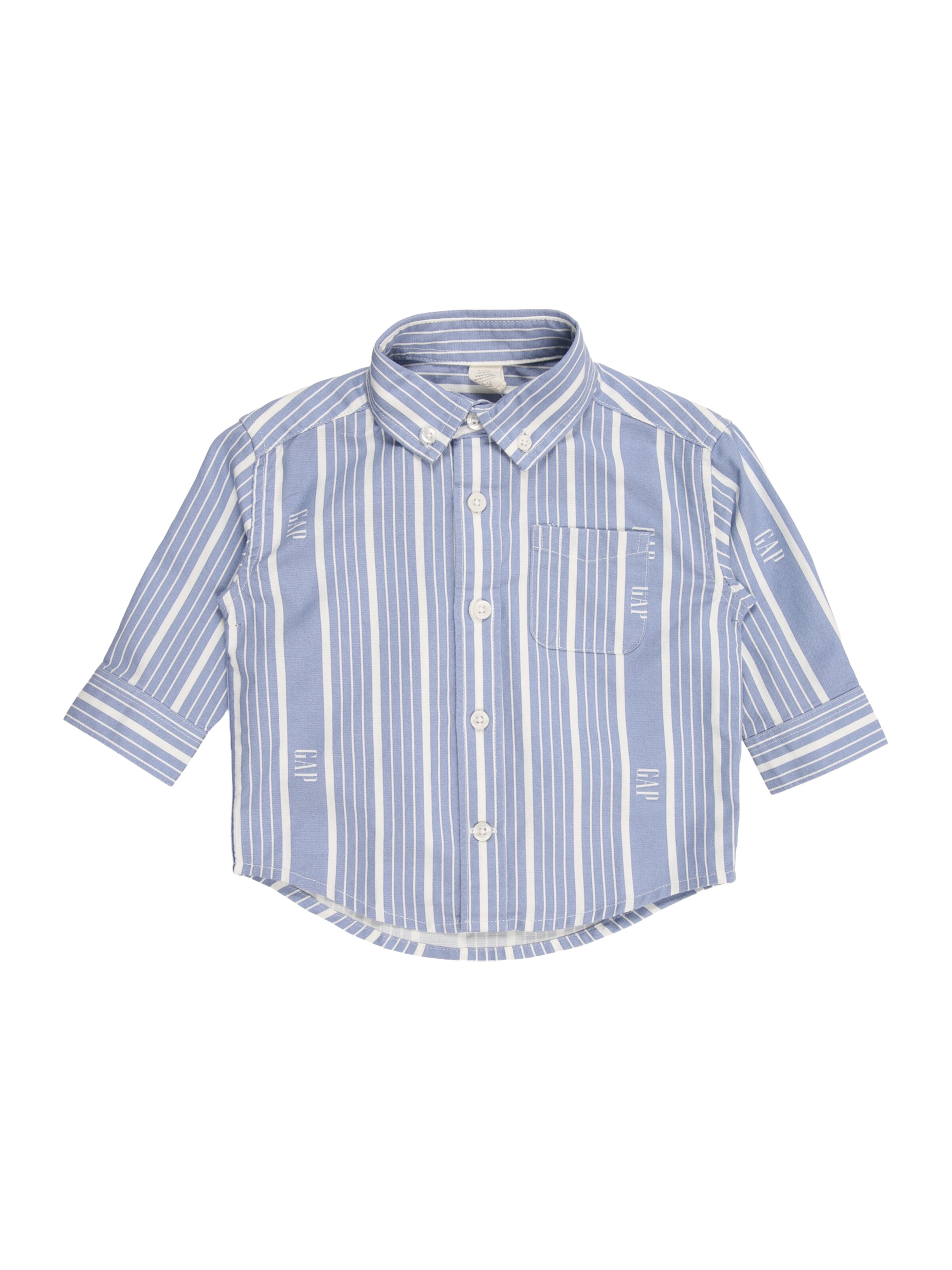 GAP Comfort Fit Риза в синьо: отпред