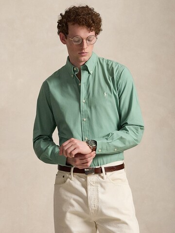 Polo Ralph Lauren Slim fit Srajca | zelena barva: sprednja stran