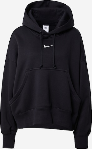 Nike Sportswear Sweatshirt 'Phoenix Fleece' in Schwarz: predná strana