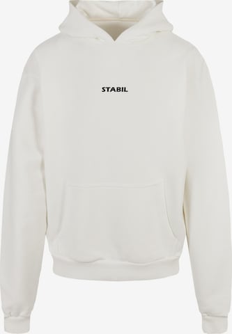 Merchcode Sweatshirt 'Stabil' in Weiß: predná strana