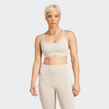 ADIDAS PERFORMANCE Bralette Sports bra 'All Me' in Beige