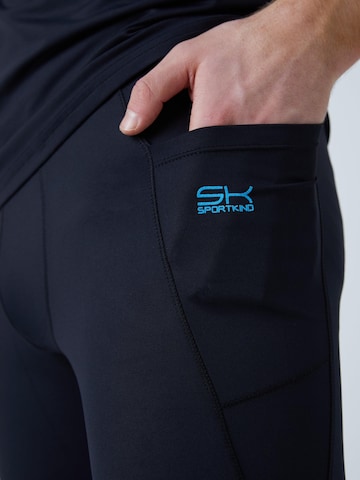 Skinny Leggings 'Short Tights mit Taschen' SPORTKIND en noir