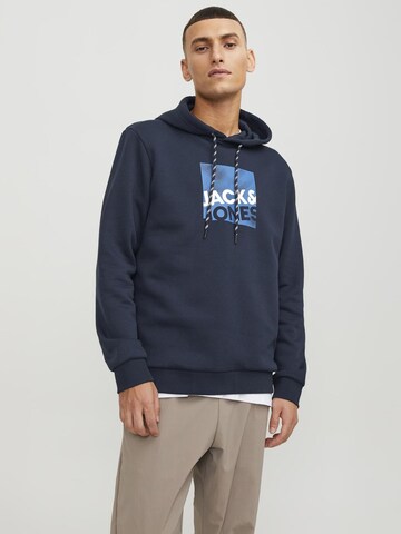 JACK & JONES Sweatshirt 'Logan' in Blauw: voorkant