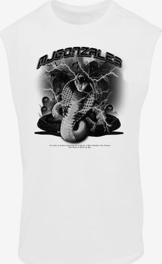 MJ Gonzales T-Shirt 'Toxic V.2 ' en gris / noir / blanc, Vue avec produit