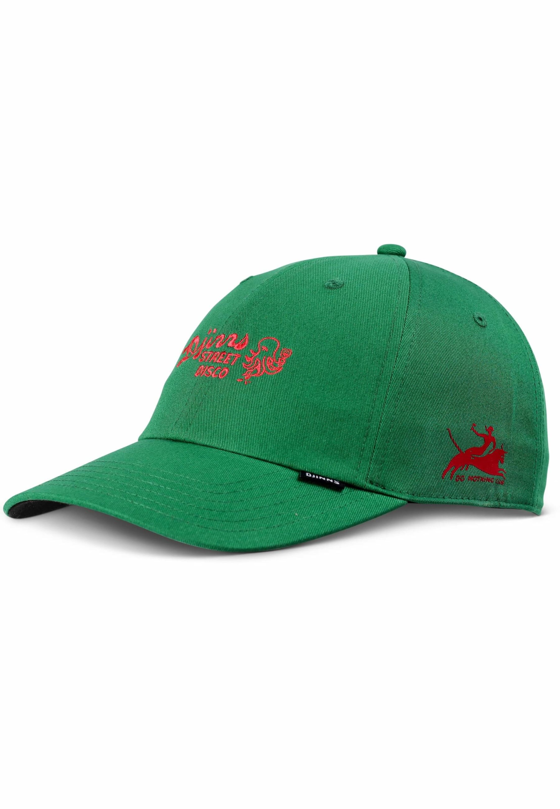 DJINNS Cap 'Street Disco' in Green: front
