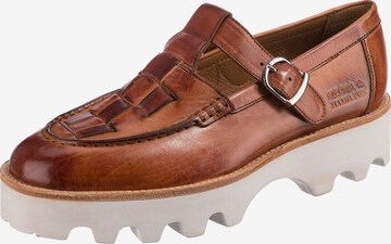 MELVIN & HAMILTON Classic Flats 'Jade' in Brown: front