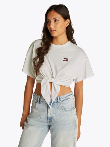 Maglietta di Tommy Jeans in bianco: frontale