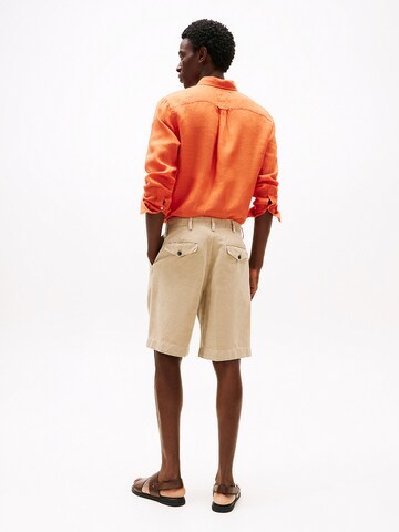 TOMMY HILFIGER Regular Bandplooibroek in Beige