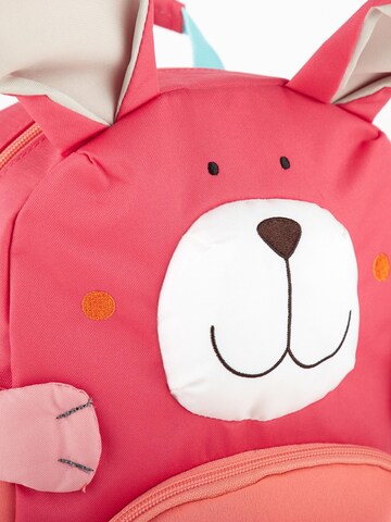 SIGIKID Backpack 'Kindergarten Rucksack fröhliches Tiergesicht, 5,2 Liter' in Pink