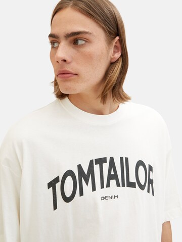 TOM TAILOR DENIM T-Shirt in Weiß