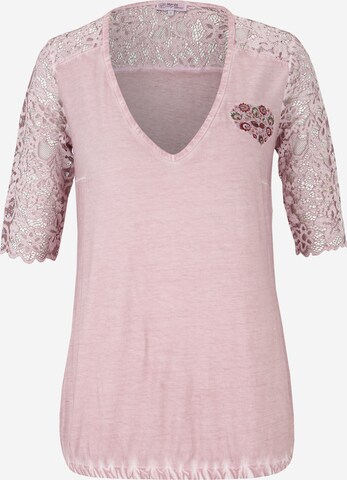 MARJO Krojové tričko 'Klara' – pink: přední strana