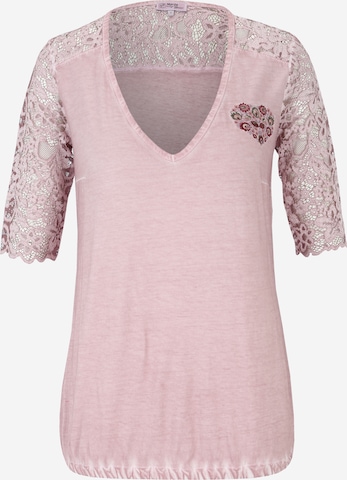 MARJO Traditional Shirt 'Klara' in Pink: front