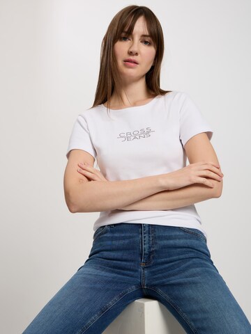 CROSS JEANS T-Shirt in Weiß