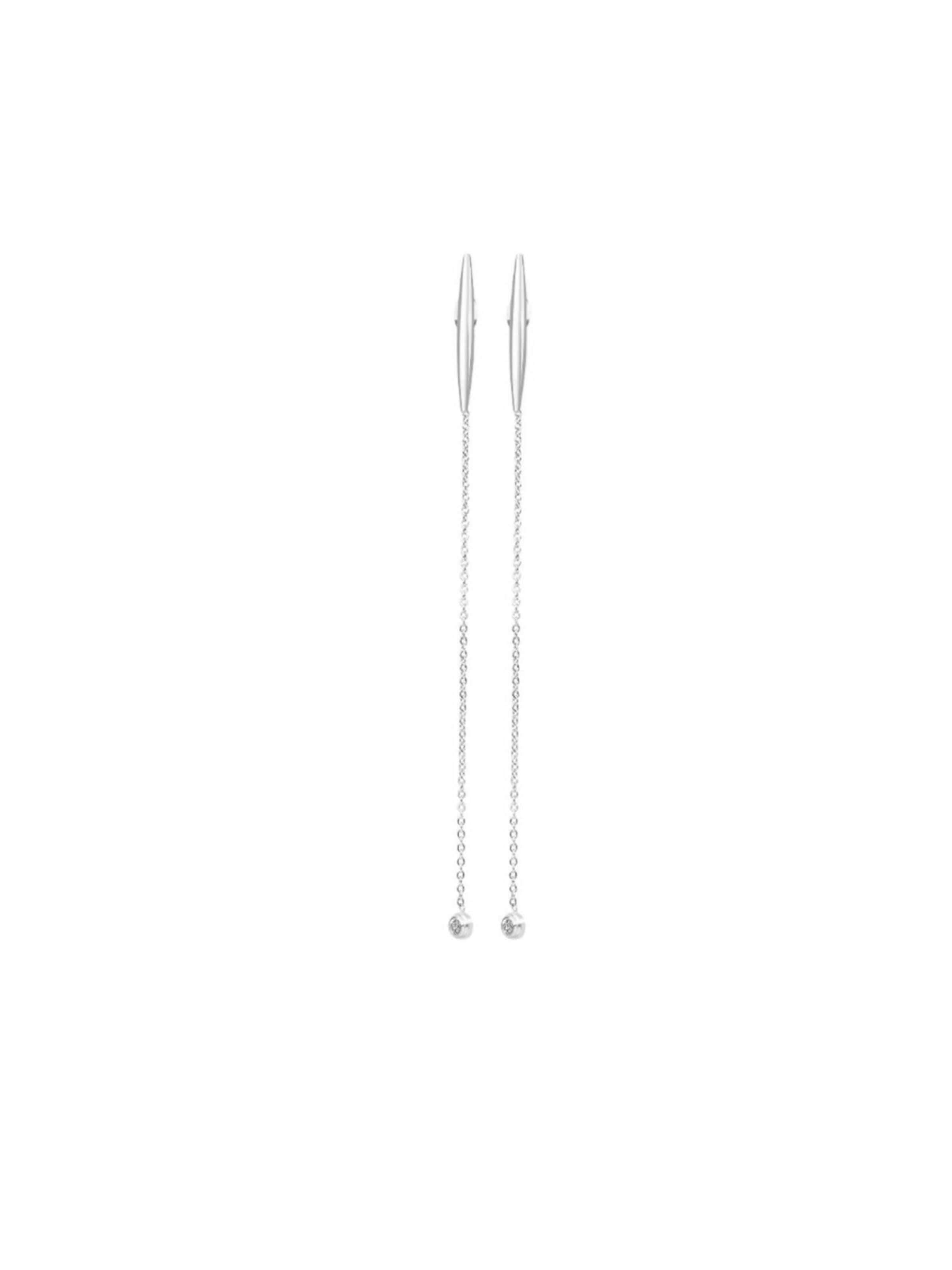 Cala Rose Earrings 'JAVI' in Silver: front