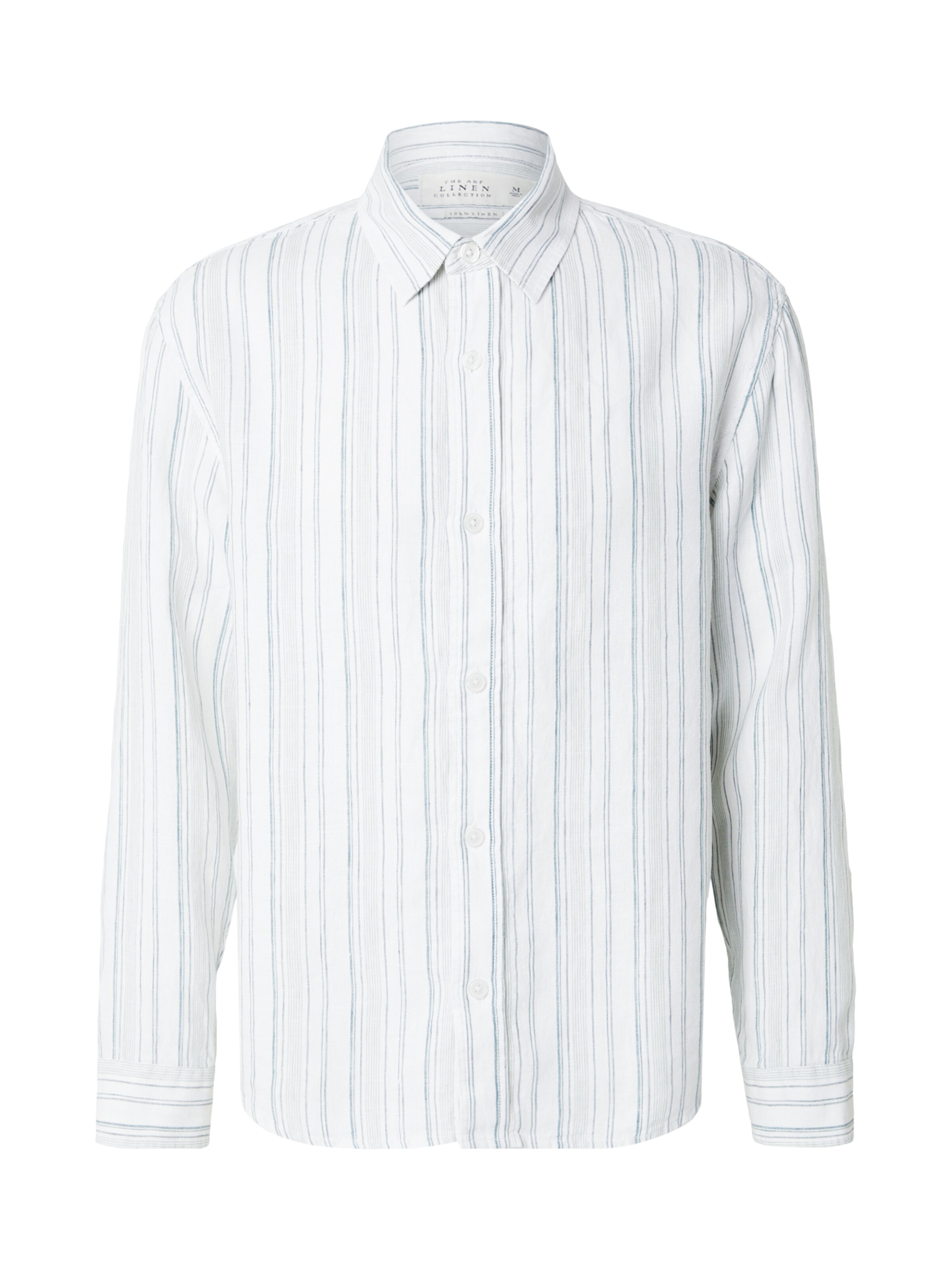 Abercrombie & Fitch Rovný strih Košeľa 'MAY4' - Biela: predná strana