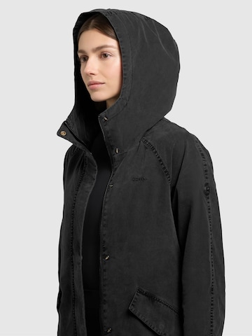 khujo Mantel 'Leal' in Schwarz