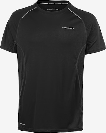 ENDURANCE Functioneel shirt 'LASSE' in Zwart: voorkant