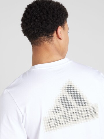 T-Shirt fonctionnel 'FRACTAL' ADIDAS SPORTSWEAR en blanc