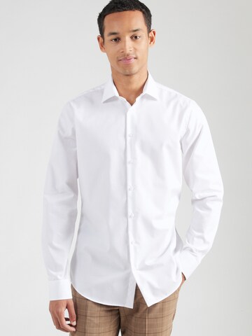 SEIDENSTICKER Slim fit Business shirt in White: front
