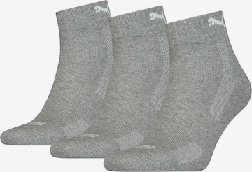 PUMA Athletic Socks in Grey: front