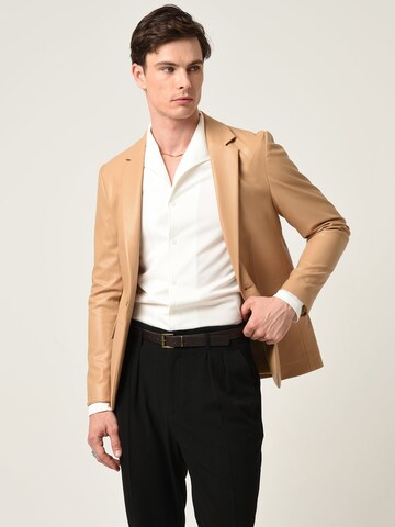 Antioch - Ajuste estrecho Chaqueta saco en beige