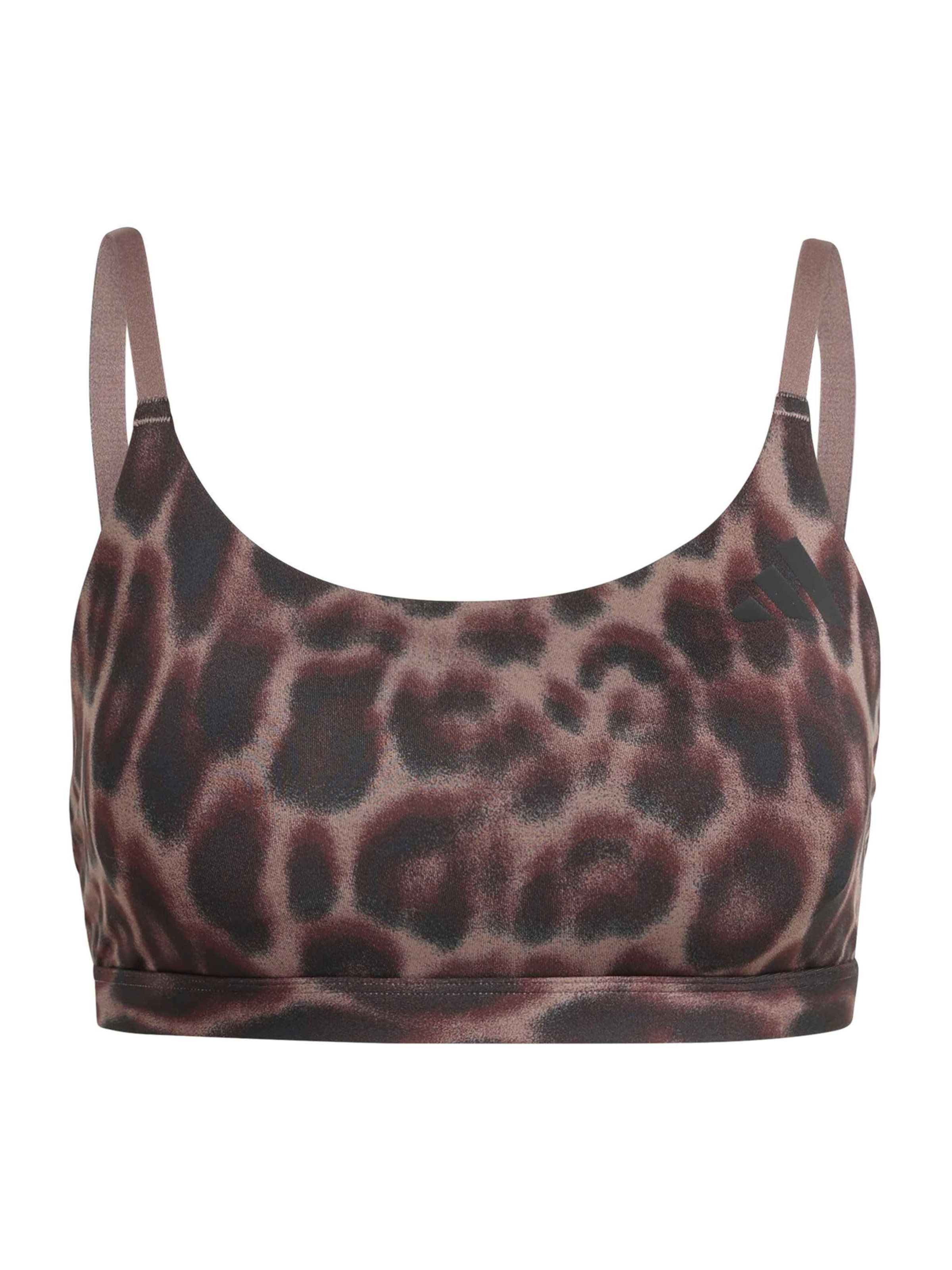 ADIDAS PERFORMANCE Bustier Sport bh 'OPT' in Bruin: voorkant