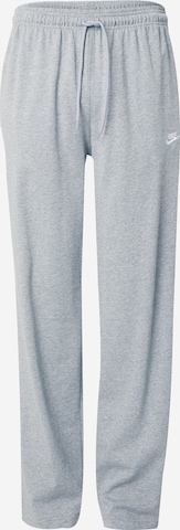 Pantalon 'Club Fleece' Nike Sportswear en gris : devant