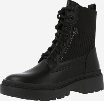 ESPRIT Lace-Up Ankle Boots in Black: front