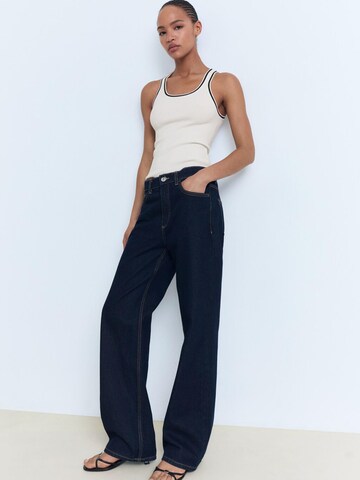 MANGO Knitted top 'SHADOWIN' in Beige: front