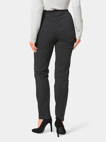 Coupe slim Pantalon 'Louisa' Goldner en noir