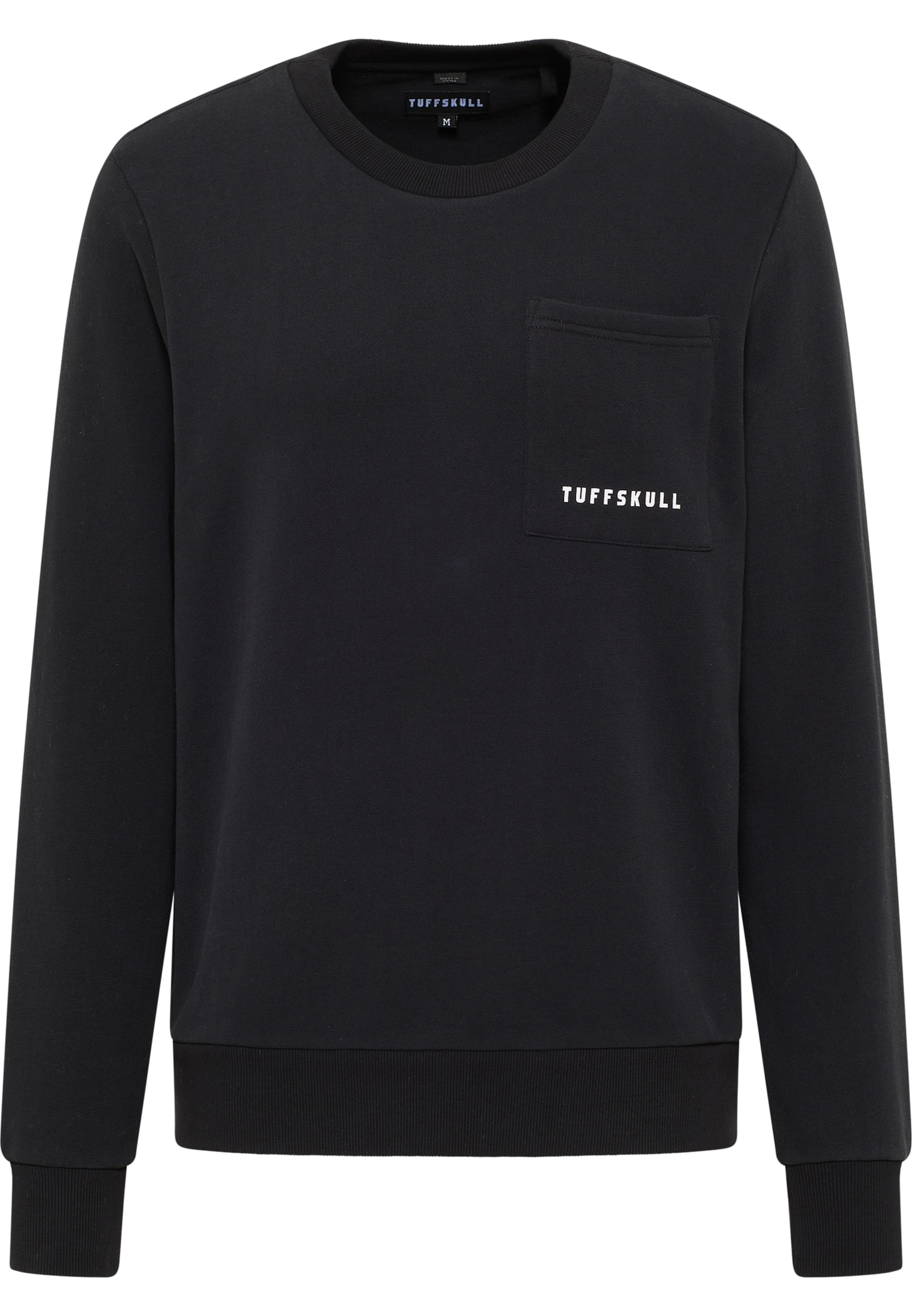 TUFFSKULL - Sudadera en negro: frente