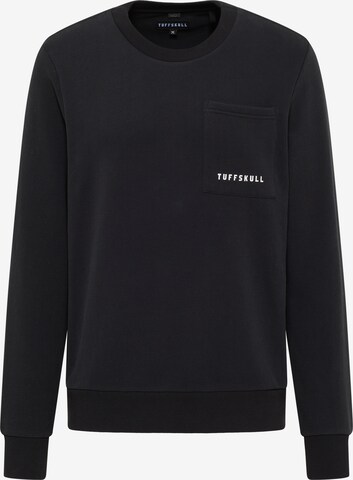 TUFFSKULL Sweatshirt in Zwart: voorkant