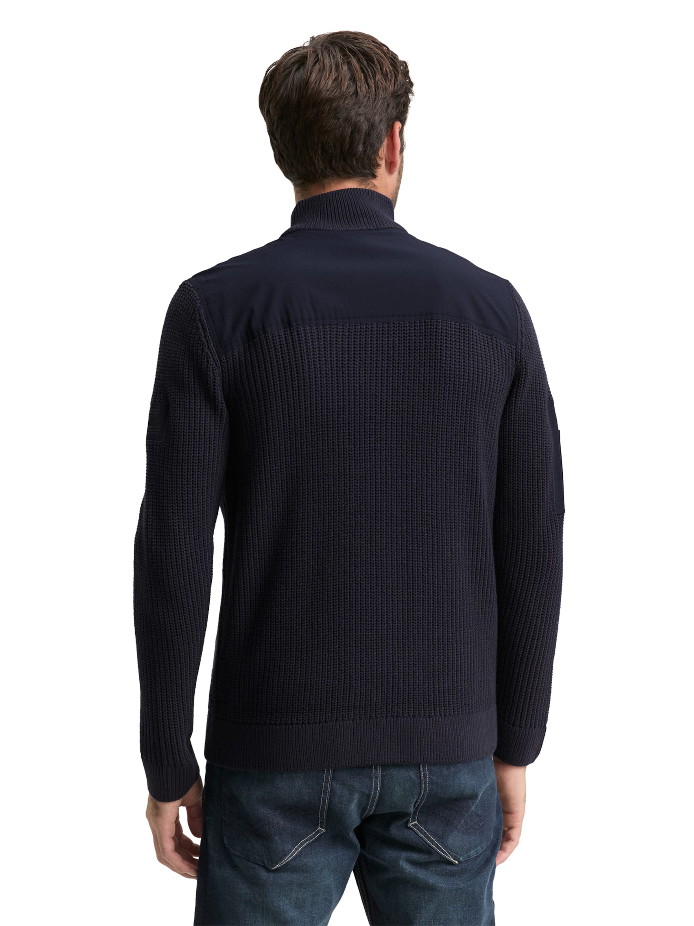 TOM TAILOR Вязаная кофта в Синий