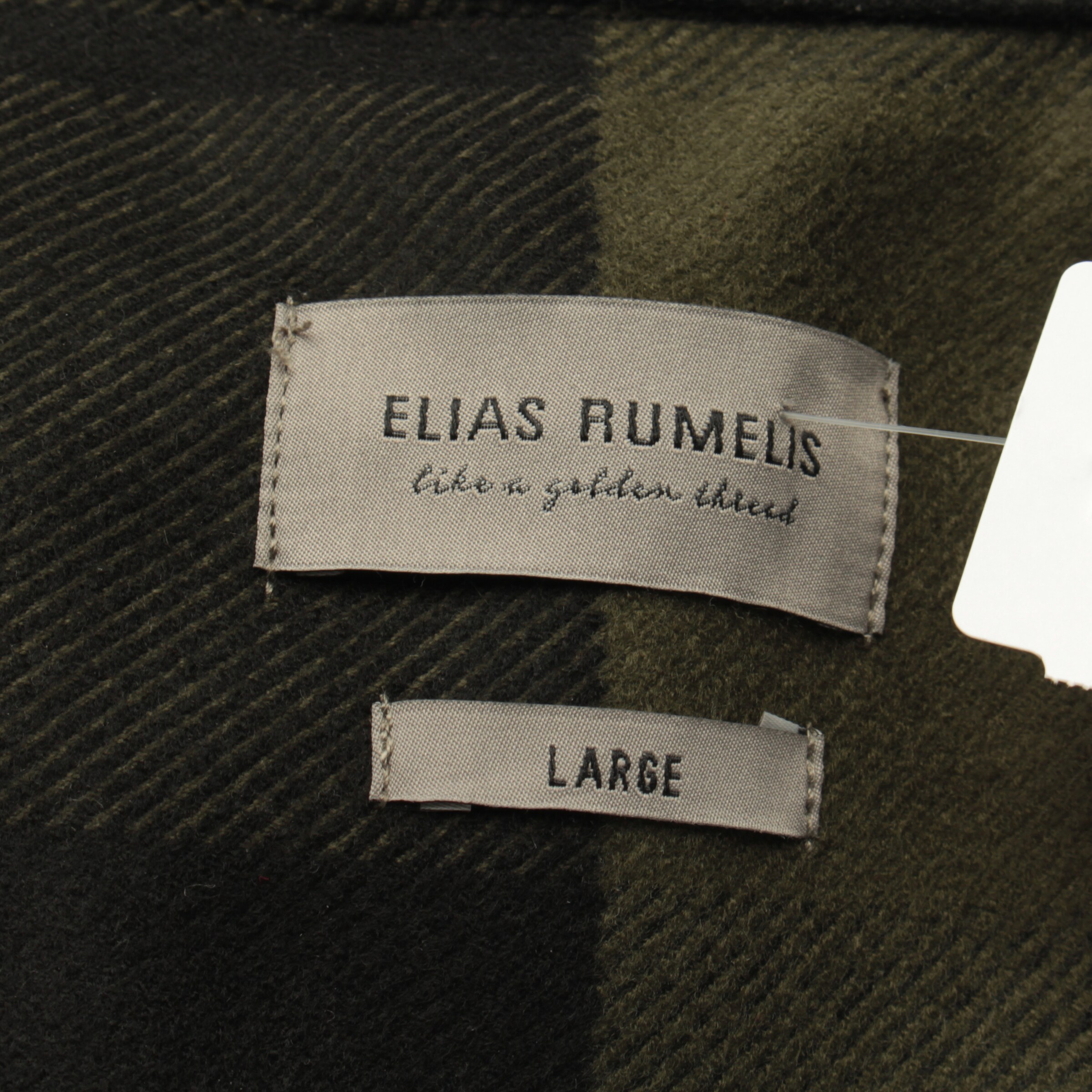 Elias Rumelis Button Up Shirt in L in Green
