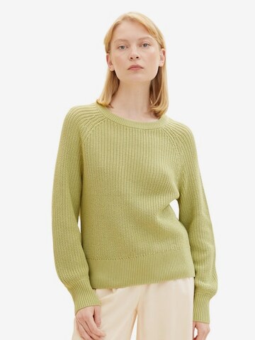 Pullover di TOM TAILOR DENIM in verde: frontale