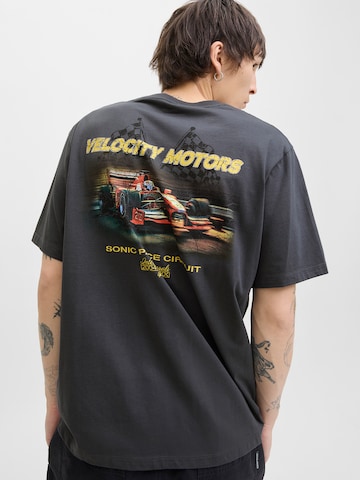 JACK & JONES Póló 'JORFORMULA GALLERY' - szürke: elől