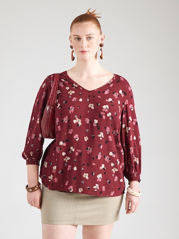 ONLY Carmakoma Halenka 'CARPETREA' – červená: přední strana