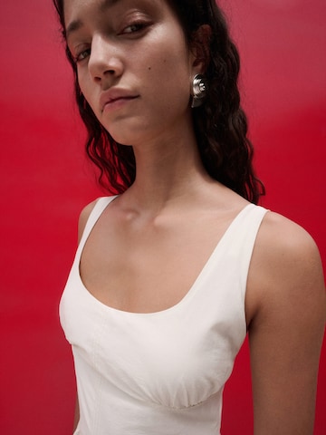 MANGO Šaty 'Island' - Béžová