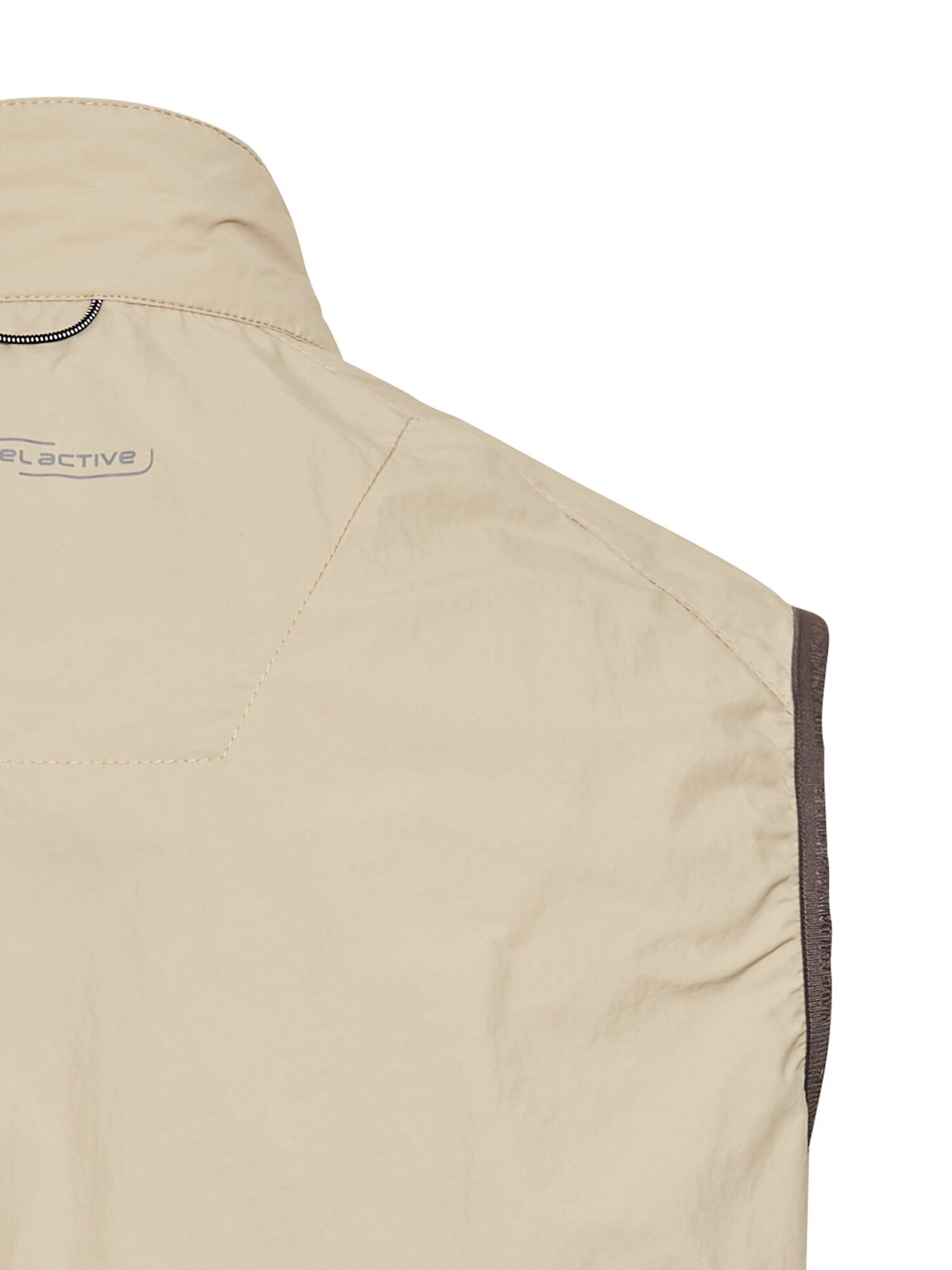 CAMEL ACTIVE Outdoorweste mit Stehkragen in Beige