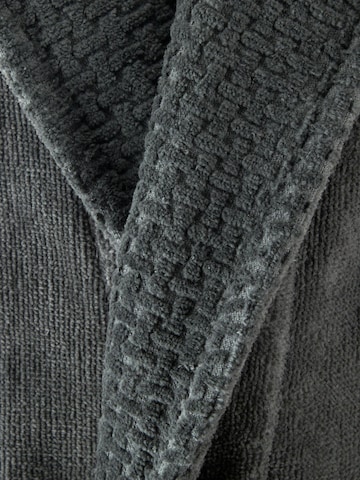 BOSS Home Long Bathrobe 'DOUBLEB' in Grey