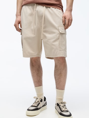 regular Pantaloni cargo di Pull&Bear in beige: frontale