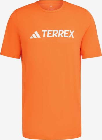 ADIDAS TERREX Performance Shirt 'Multi' in Orange: front
