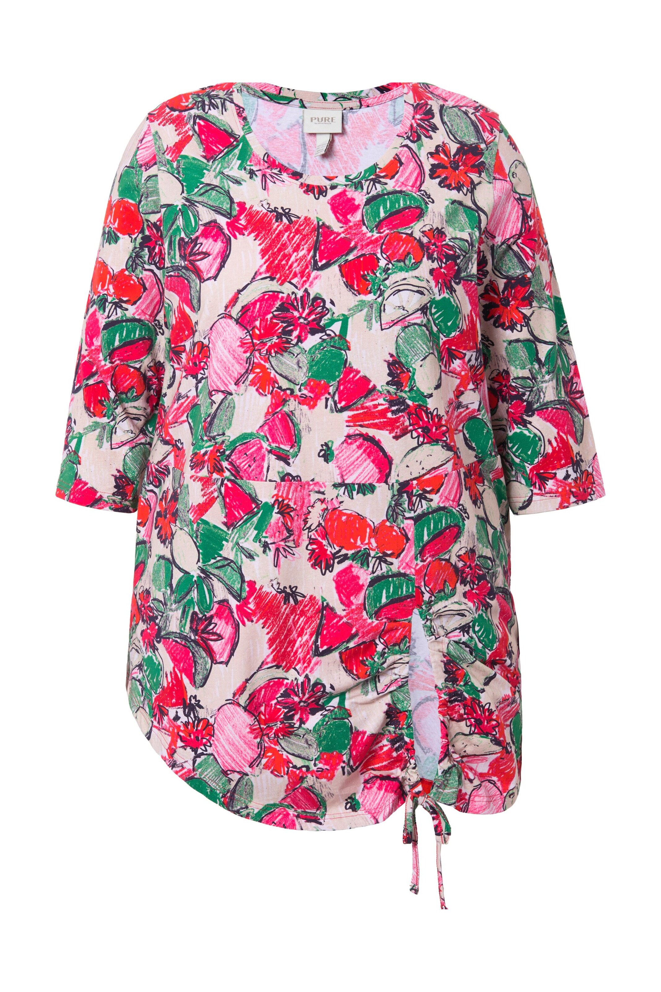 Ulla Popken Shirt in Roze: voorkant