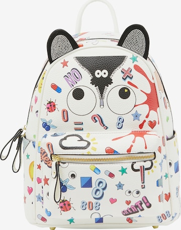 MYMO Рюкзак 'Pop Eyetheme' в Белый: спереди