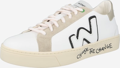 WOMSH Sneakers low 'SNIK' in Black / Silver / White, Item view