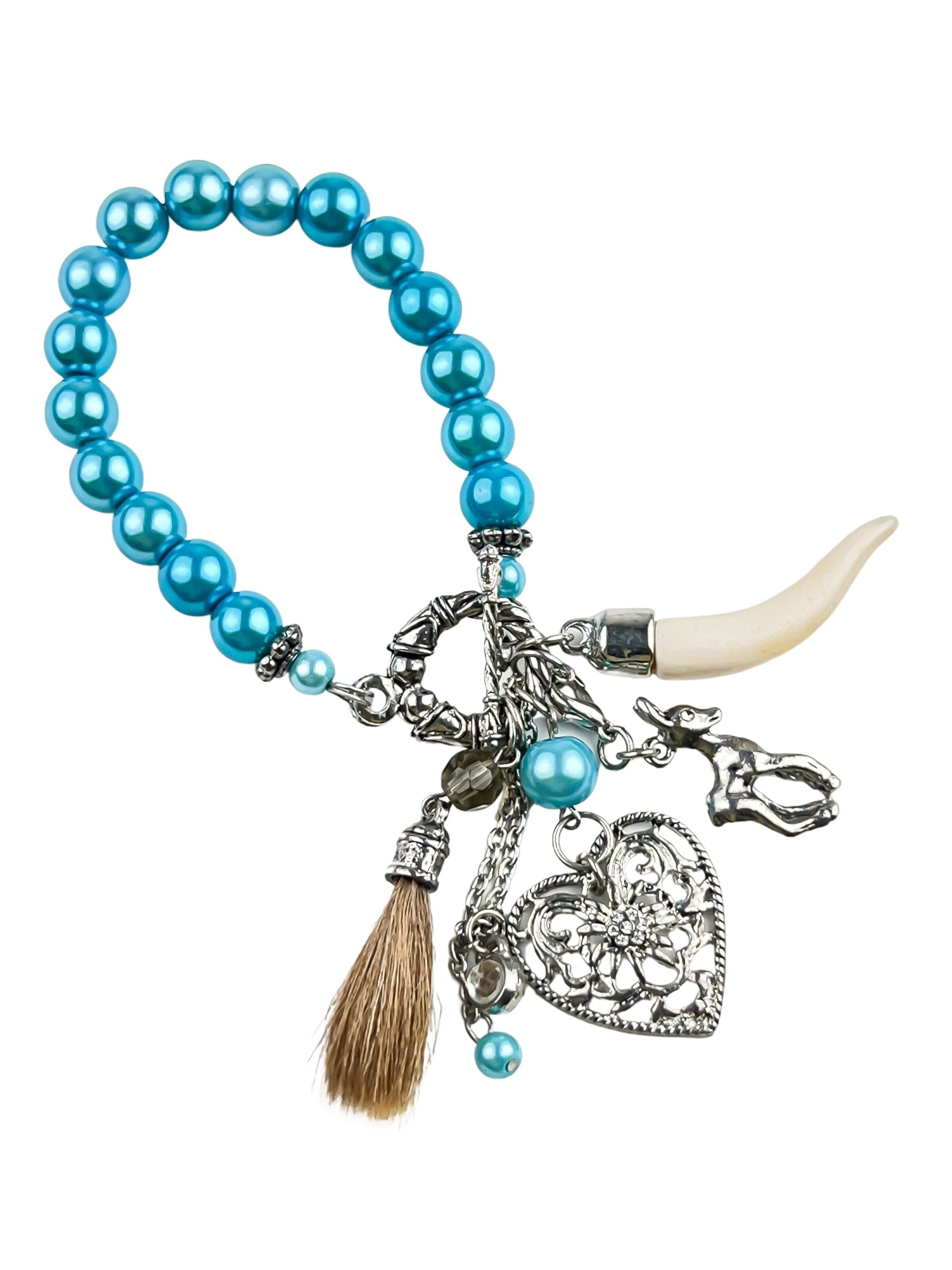 COLLEZIONE ALESSANDRO Bracelet 'Greta' in Blue: front