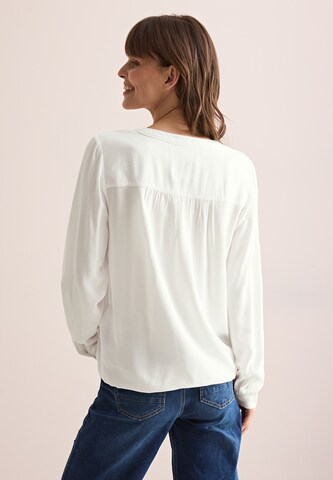 CECIL Bluse in Unifarbe in Weiß